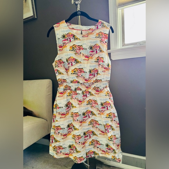 Boden Vacation Print Sleeveless Sundress - Picture 1 of 4